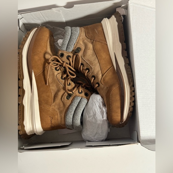 Blowfish Malibu Lodge Sneaker Boot Tan Ranger Microsuede Flannel - Picture 2 of 11